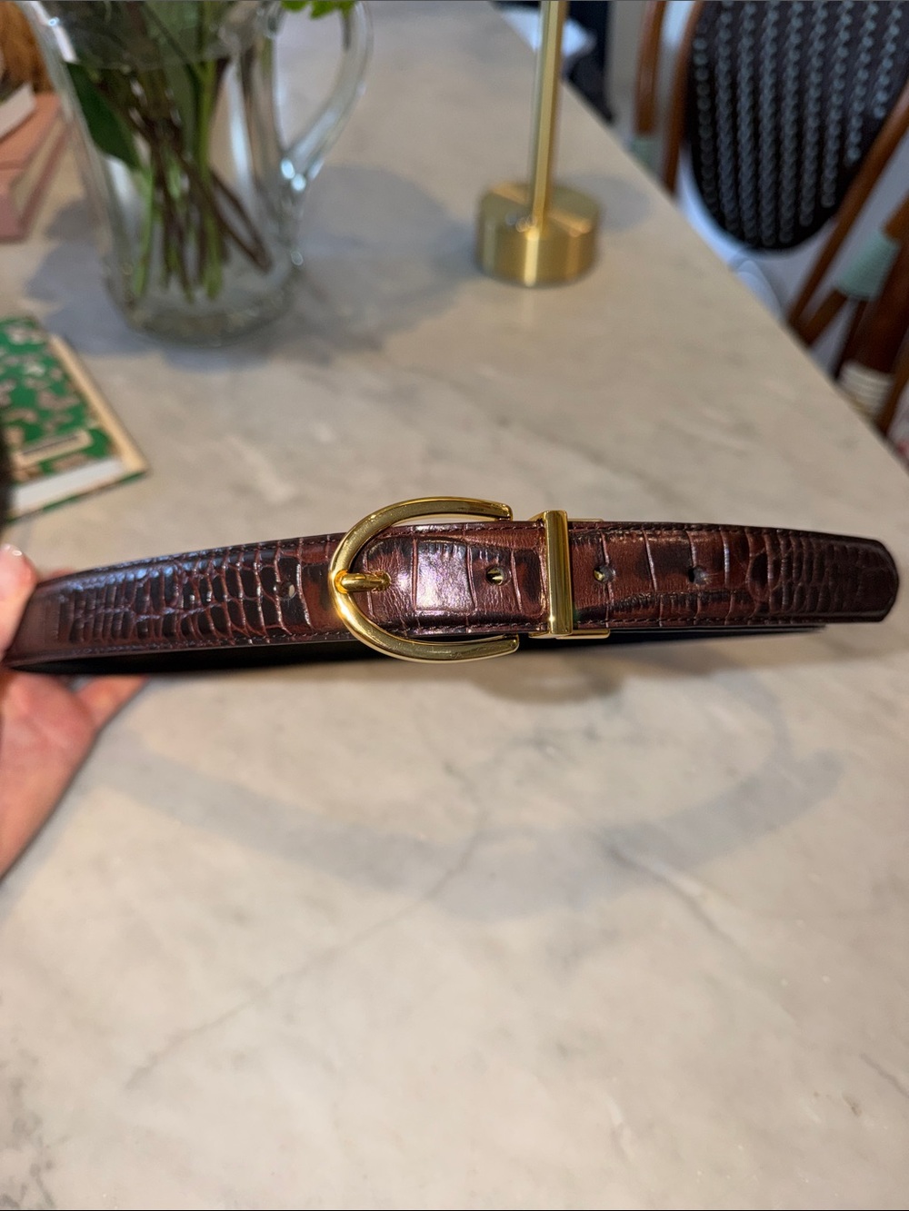 Ralph Lauren Brown belt size medium